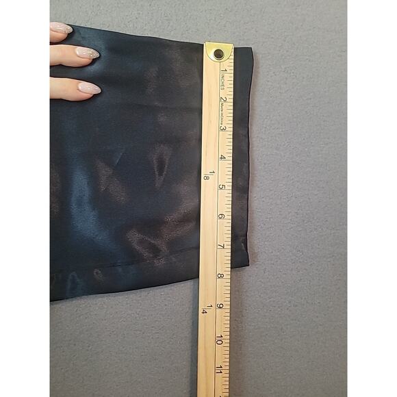 VTG Victorias Secret Elastic Pull On Waist Wide Leg Black Size Small - Picture 7 of 7